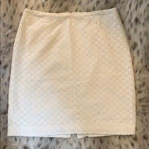 White banana republic skirt